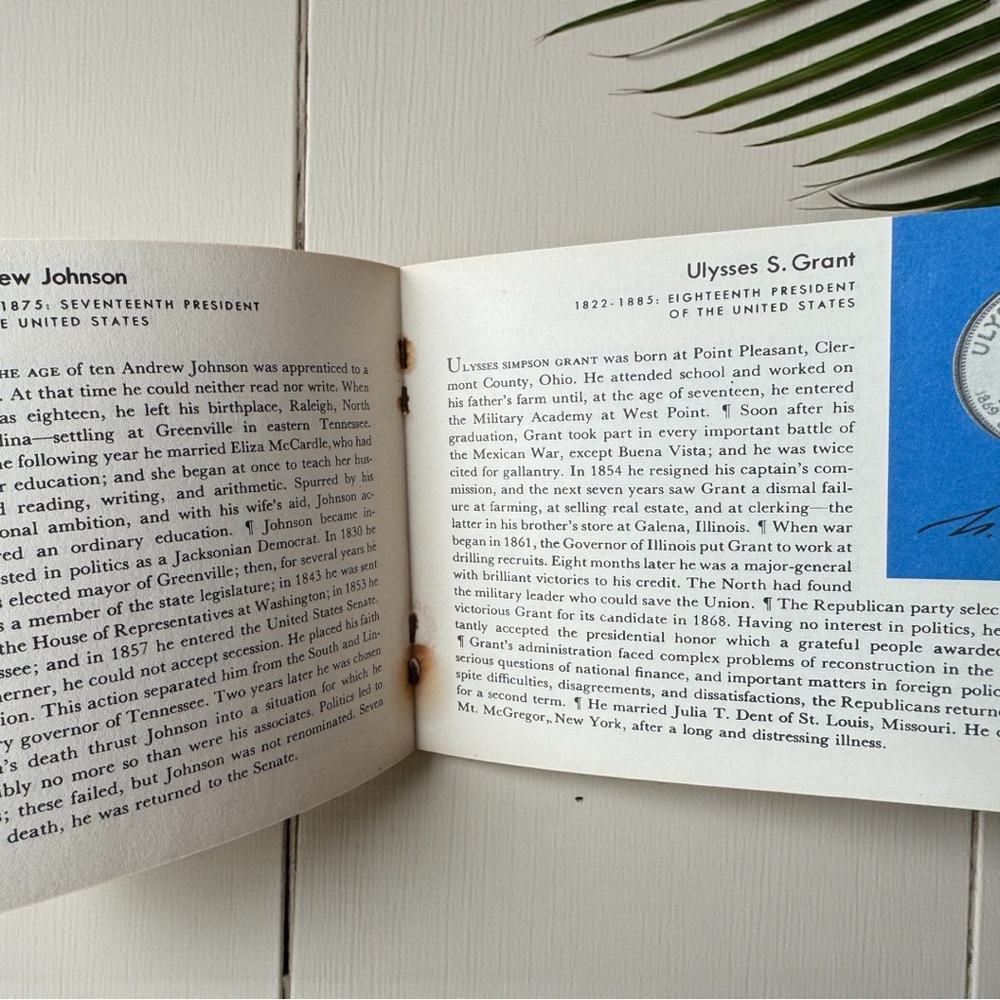 Vintage 1968 Presidential Profiles – Mini Booklet by The Franklin Mint - Picture 8 of 10